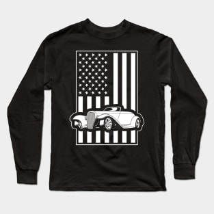 Hot Rod American Pride Flag Long Sleeve T-Shirt